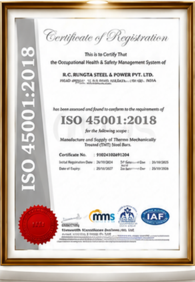 ISO 45001:2018 Occupational Health & Safety